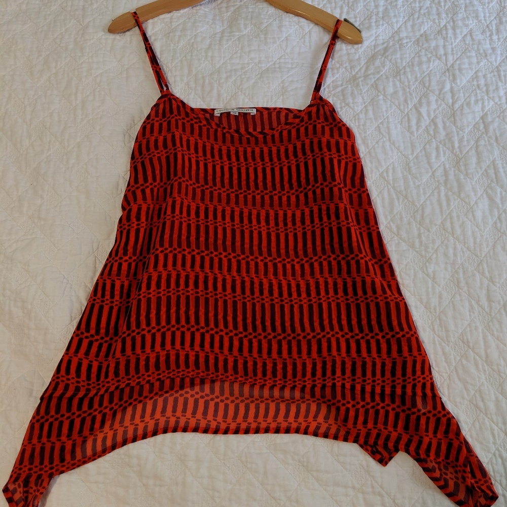 Creative Concepts printed strappy blouse